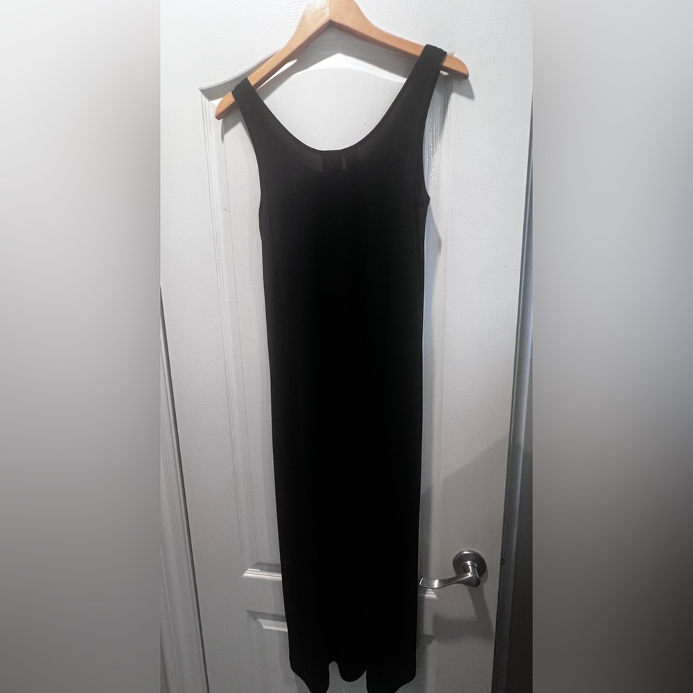 Black rayon long dress